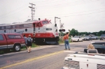 WSOR 10C leads the Circus Train over Highway B